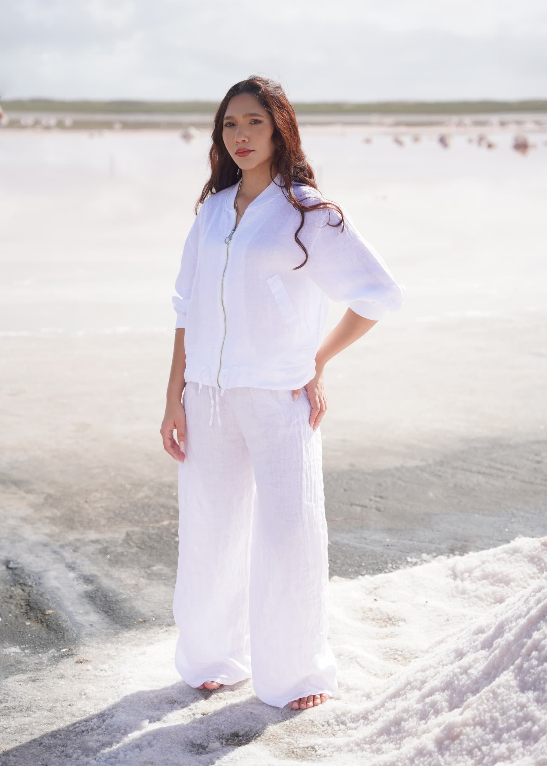 Conjunto Lino Blanco 2 Piezas