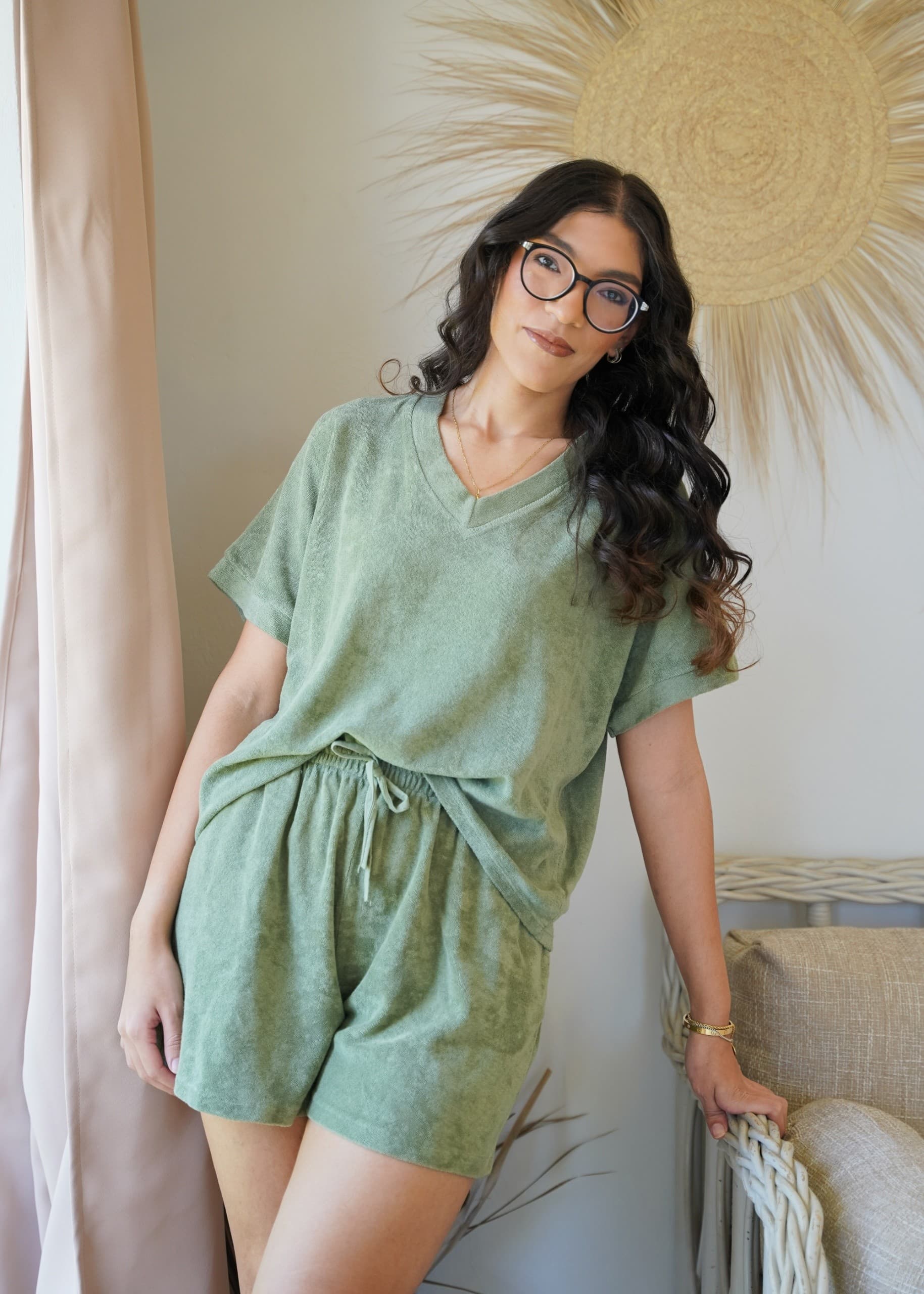 Conjunto Rizo Verde 2 Piezas