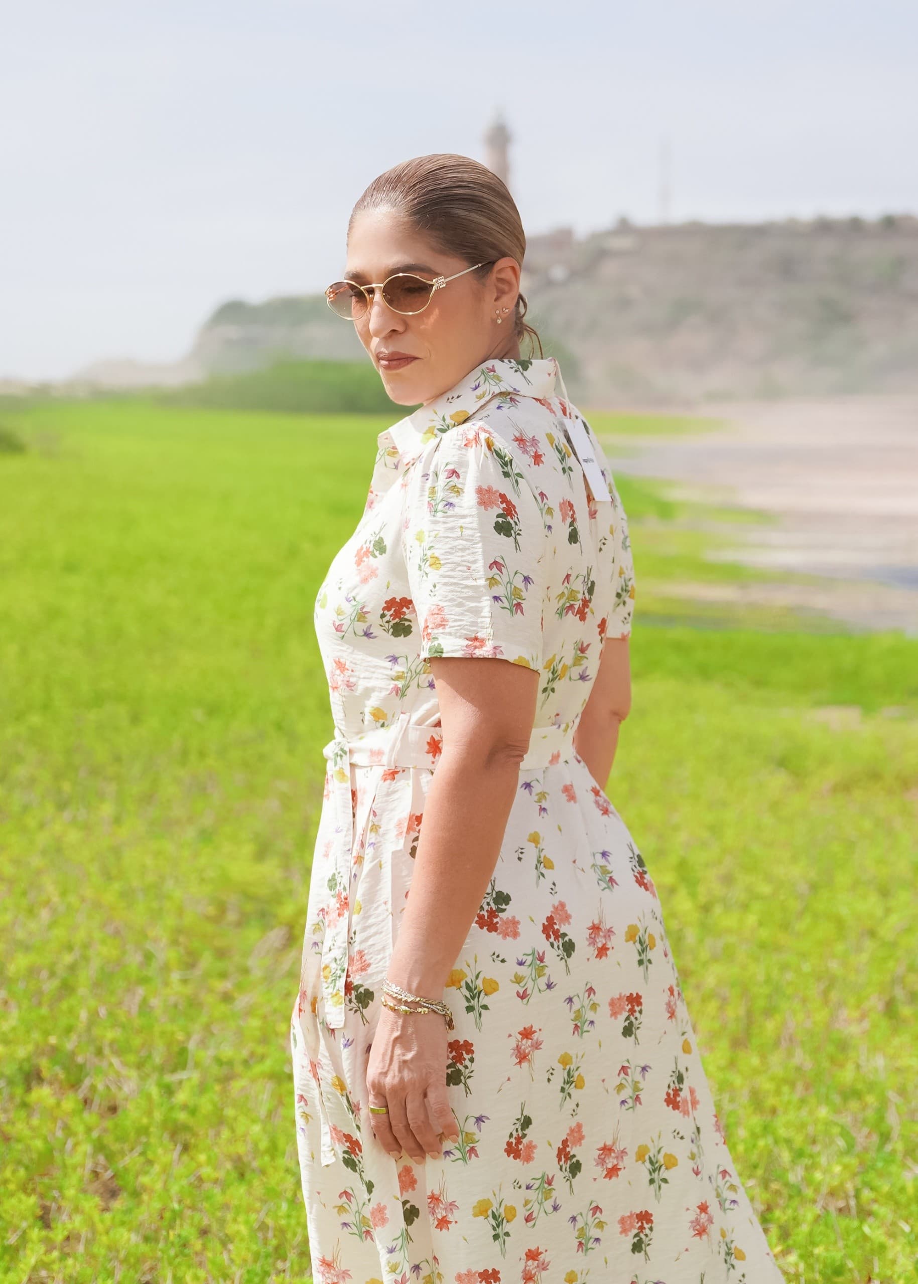 Vestido Camisero Midi Floral